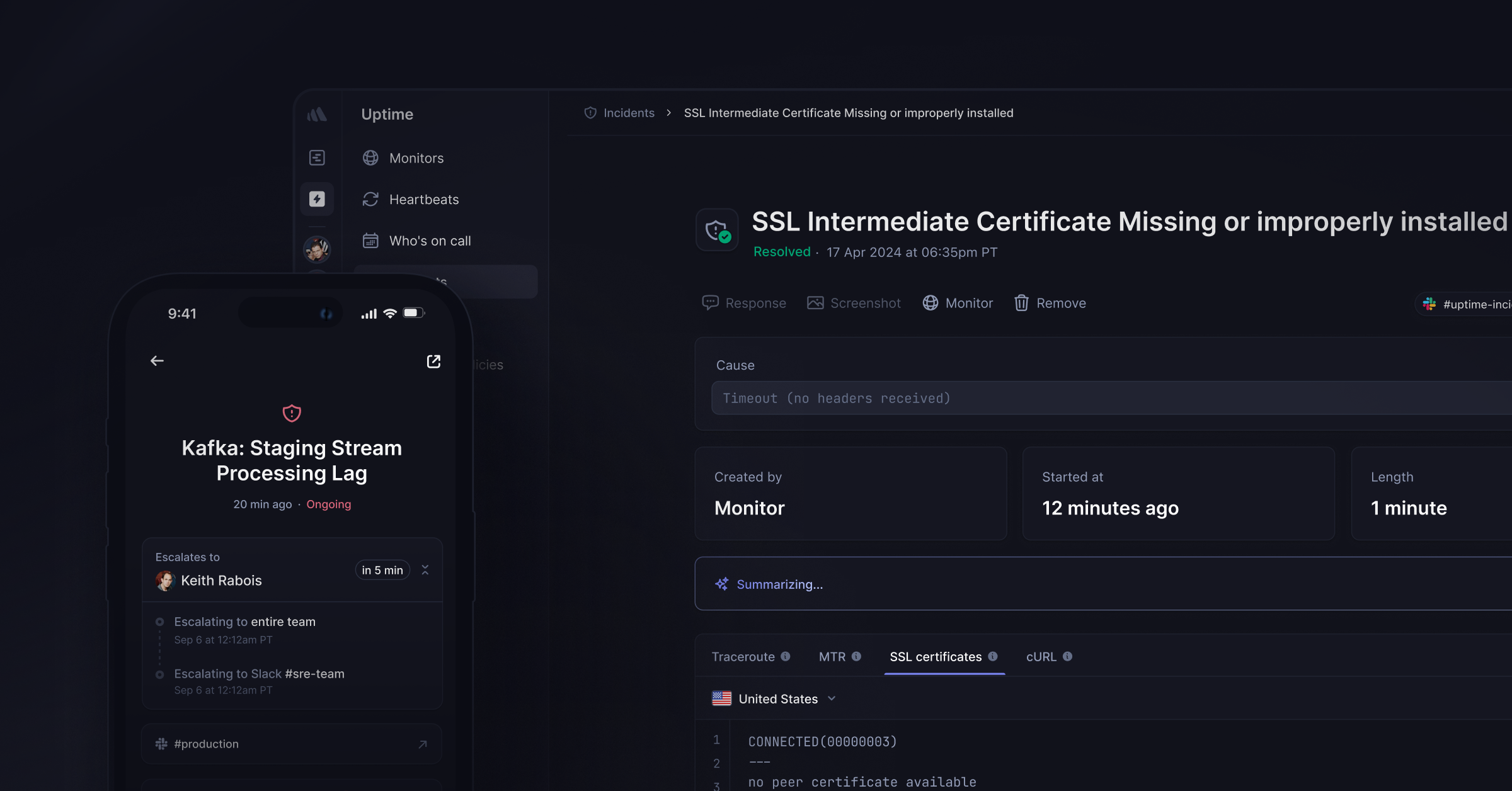 screenshot of Better Stack
